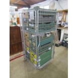 Stillage containing glass, china and kitchenalia etc