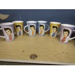 set 6 Elvis mugs by Leonardo collection