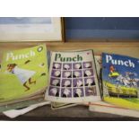 A quantity of Punch magazines from the 1950's