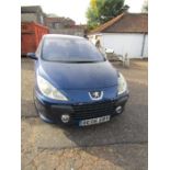 2006 Peugeot 307 SE HDI 110 offered on behalf of the executors. Please note that we cannot start the