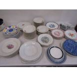 A large collection of plates inc West German etc