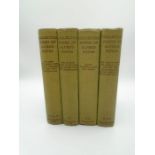 Volumes 1-4 Collected poems by Alfred Noyes, green cloth, Blackwood 1927