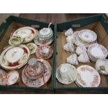 A part tea set and various china inc terrines