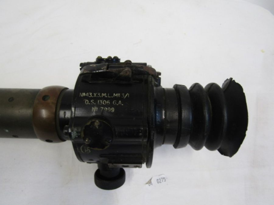 WW2 Cooke Troughton simms tank gun bearing scope no. 43 mk1 no. 7999 target graduated graticules - Image 2 of 4