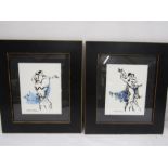 2 framed dancing print