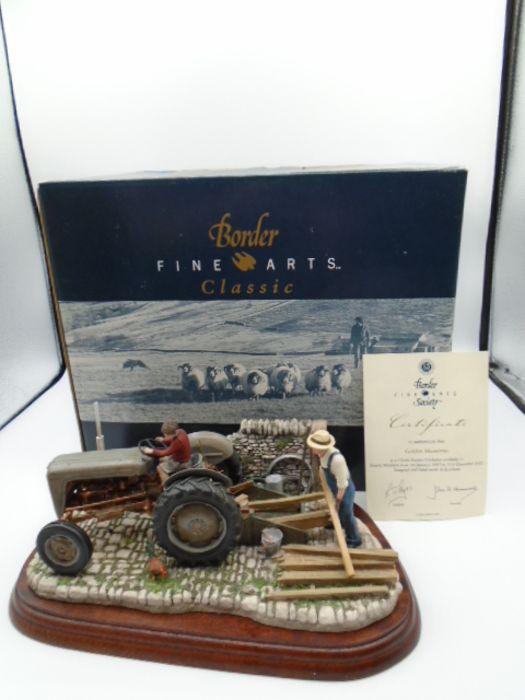 Border Fine Arts 'Golden Memories' - Ferguson 35 Model B0799 with wood plinth, boxed with