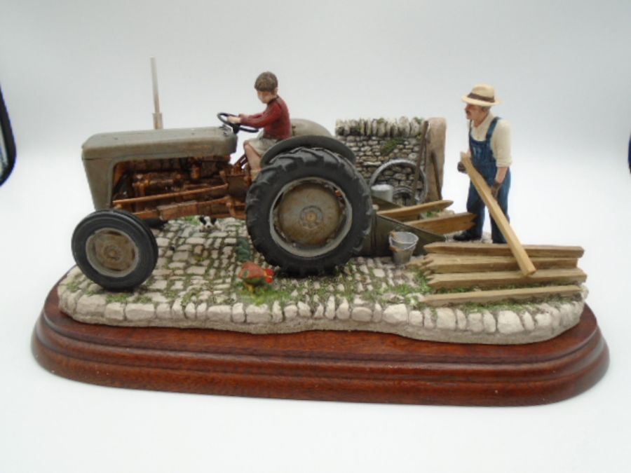 Border Fine Arts 'Golden Memories' - Ferguson 35 Model B0799 with wood plinth, boxed with - Image 2 of 5