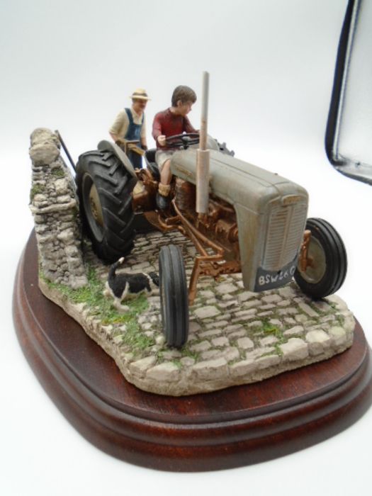 Border Fine Arts 'Golden Memories' - Ferguson 35 Model B0799 with wood plinth, boxed with - Image 5 of 5