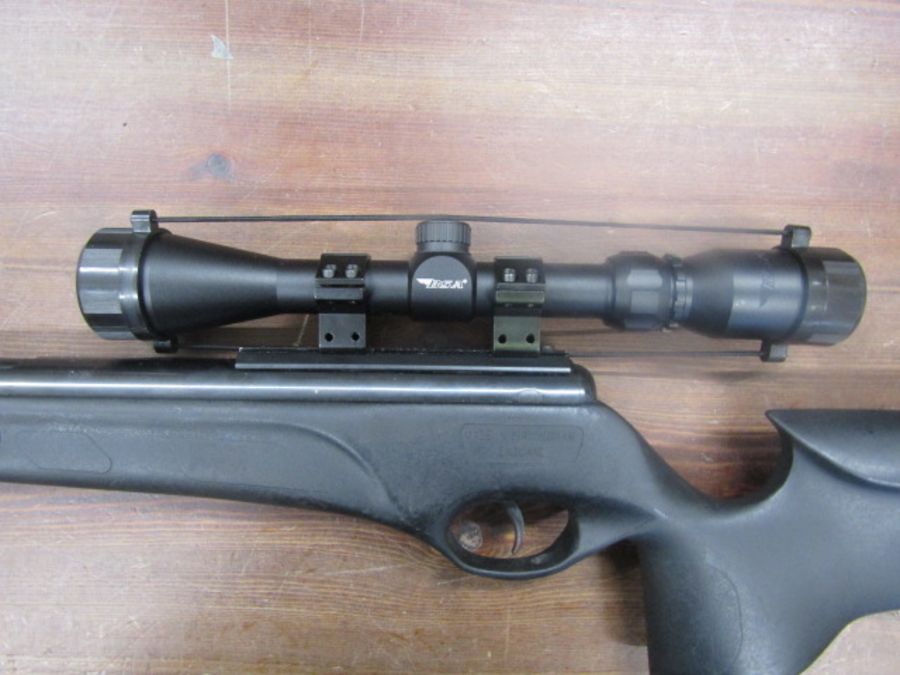 .22 BSA Lightning air rifle with tactical stock and new BSA 3-9x40 scope - rifle has been checked - Image 2 of 2