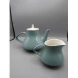 Poole Pottery teapot and jug