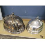 2 Plated meat domes