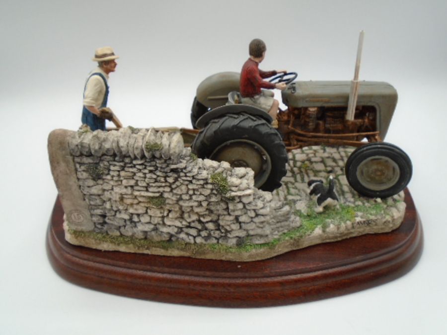 Border Fine Arts 'Golden Memories' - Ferguson 35 Model B0799 with wood plinth, boxed with - Image 3 of 5