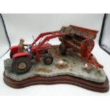 Border Fine Arts 'Where There's Muck There's Money' B0857 - Massey Ferguson limited edition 840/