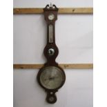 Wheel barometer H109cm approx