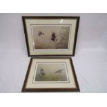 After Robert E Fuller two limited edition prints. One of a Buzzard chasing a jay, print 56/850
