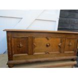 An oak blanket box/chest