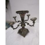 Silver plated epergne base/ Candelabra H37cm approx