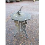 Alloy garden Sundial H65cm approx