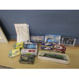 Mixed boxed die-cast vehicles including Dinky and Atlas etc