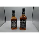 Two bottles of Jack Daniels one 70cl and one 1litre