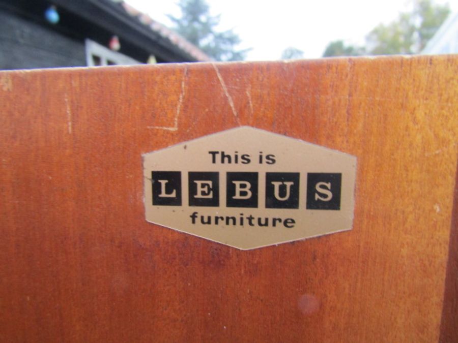 2 Mid century Lebus wardrobes - Image 3 of 4