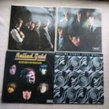 Rolling Stones lot of 4 original vinyl albums