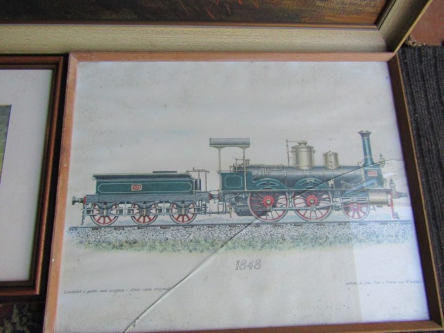 3 Framed train prints - Image 4 of 7