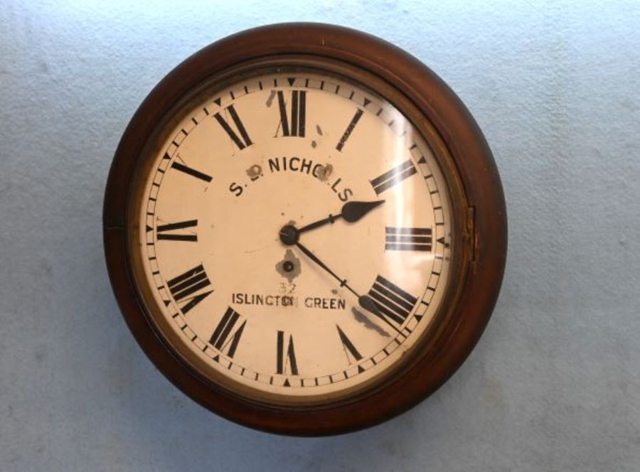 19c Fusee station wall clock