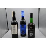 3 bottles to include 1 bottle of Bank of England Tercentenary Old Amontillado Sherry 1 bottle of