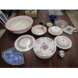 vintage china and glass mixed lot
