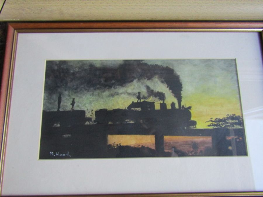 3 Framed train prints - Image 2 of 7