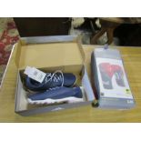 Adidas Adipure golfing shoes (size 7) new in box and Everlast boxing gloves