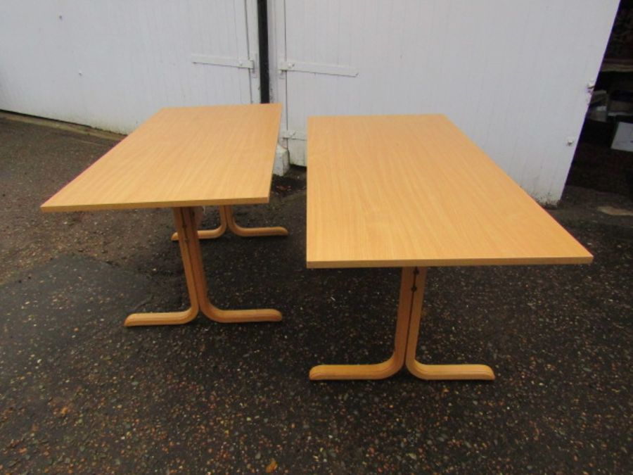 Pair of office desks (some missing screws)