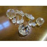 Swarovski mice x 3 and some loose crystal pieces inc cats face