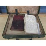 Hunstanton Reverent Douglas Smith 1932 vintage case containing prayer book and sermons