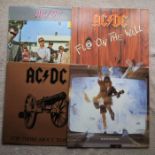 AC/DC Lot of 4 Vinyl LP's in fantastic Condition