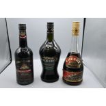 Mixture lot to include Cherry Brandy 75cl, Cherry Wine 70cl and Solberry Black Currant Speciality