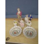 Dresden plates and figurines