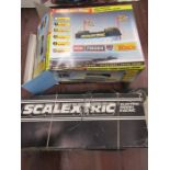 Scalextric pole position control centre boxed and some track