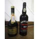 One bottle of Offley Boa Vista 1977 Vintage port bottled in 1979 One bottle of Three Barrels Rare