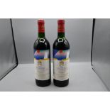 1984 Chateau Mouton Rothschild 75cl x2 bottles. Ullage on the bottles is VHS VVHS