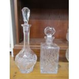 2 crystal decanters