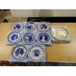 16 Boxed picture plates including Wedgwood royal commemorative