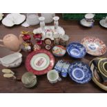 Various china inc Delft, tea set etc