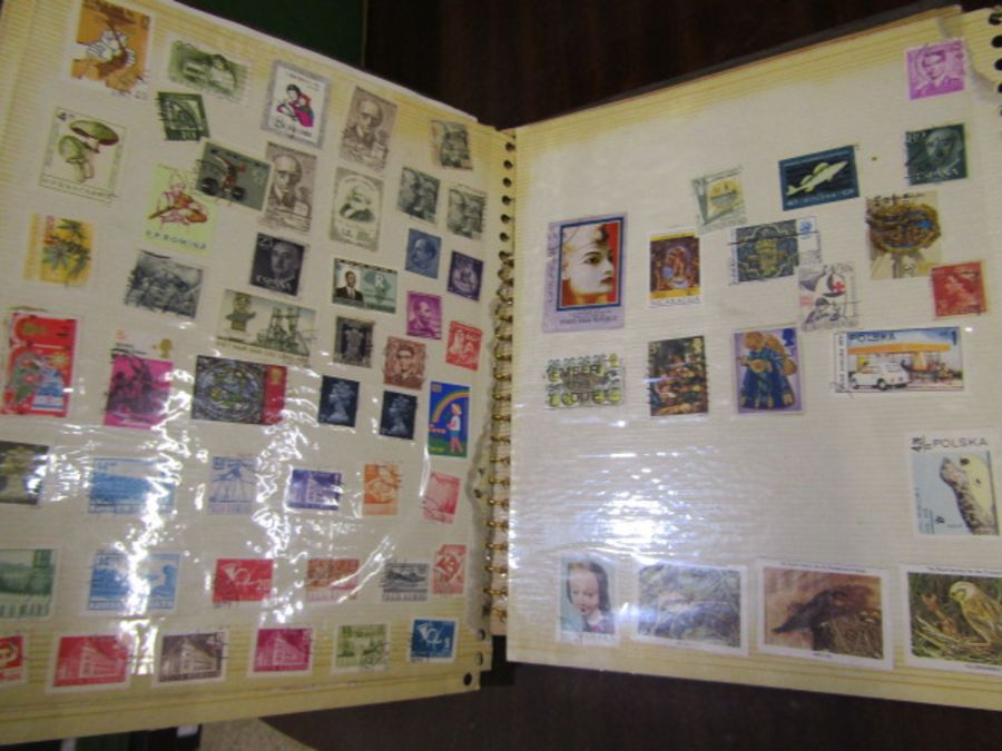 4 stamp albums/stock books with various used stamps plus one unused album - Image 26 of 28
