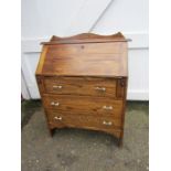 Oak writing bureau H100cm W76cm D33cm approx