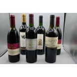 6 bottles of red wine to include 2003 Alamos Malbec, 2008 Deepwood fall ruby reserve, 2008