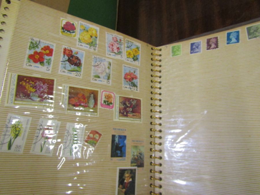 4 stamp albums/stock books with various used stamps plus one unused album - Image 28 of 28