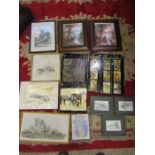 job lot of various framed pictures