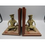 Dhorka brass musician bookends